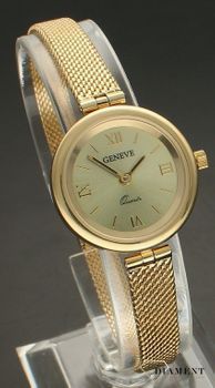 Złoty zegarek Geneve damski 585 biżuteryjna bransoletka 26 gram złota ZG 183 (2).jpg